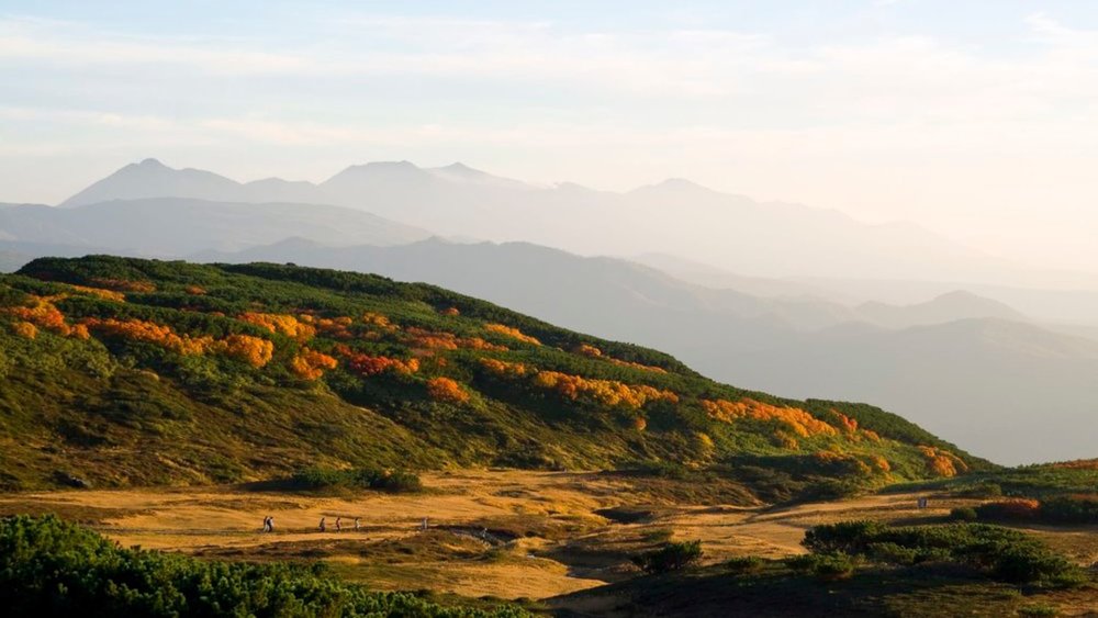 Sneak in some exercise on your autumn trip by going to Daisetsuzan National Park.