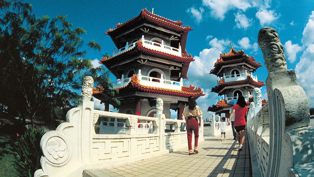 Two pagoda towers