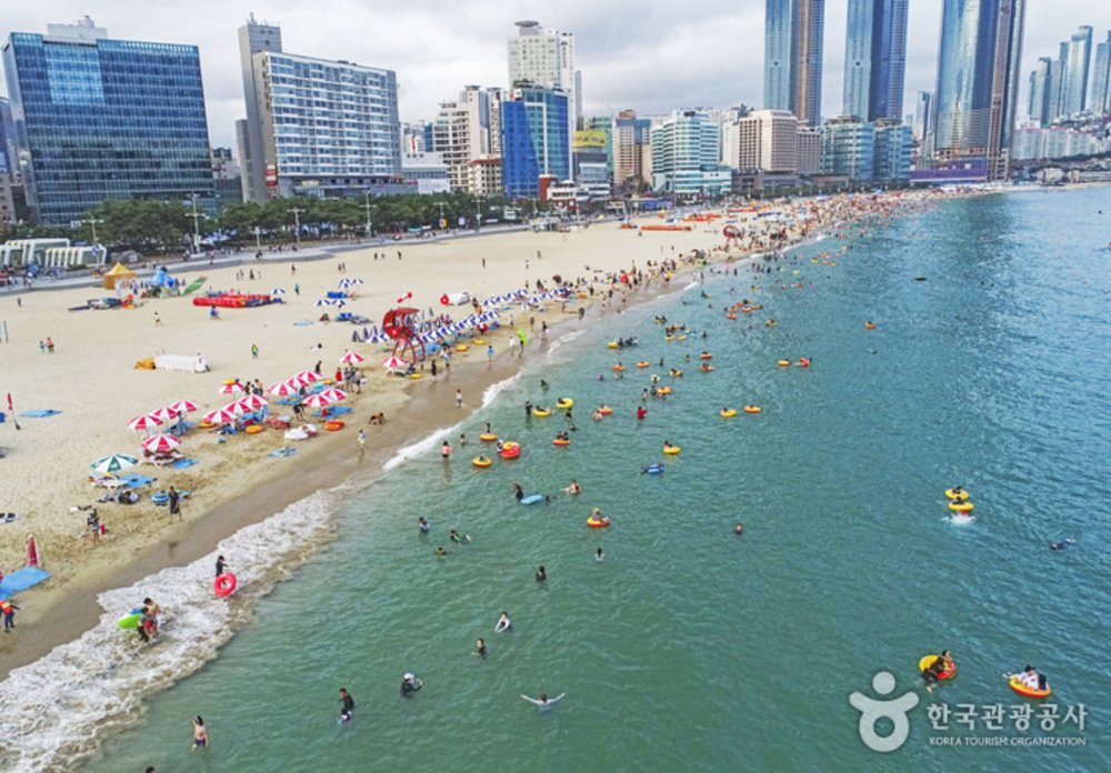 Beach and buildings