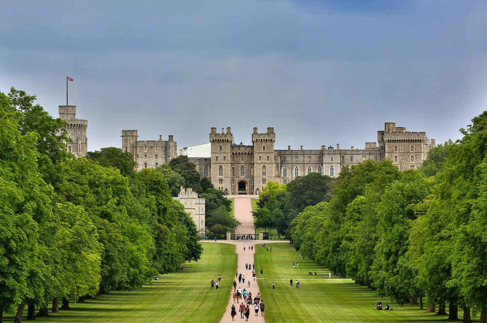 Greenery outside the Windsor Castle