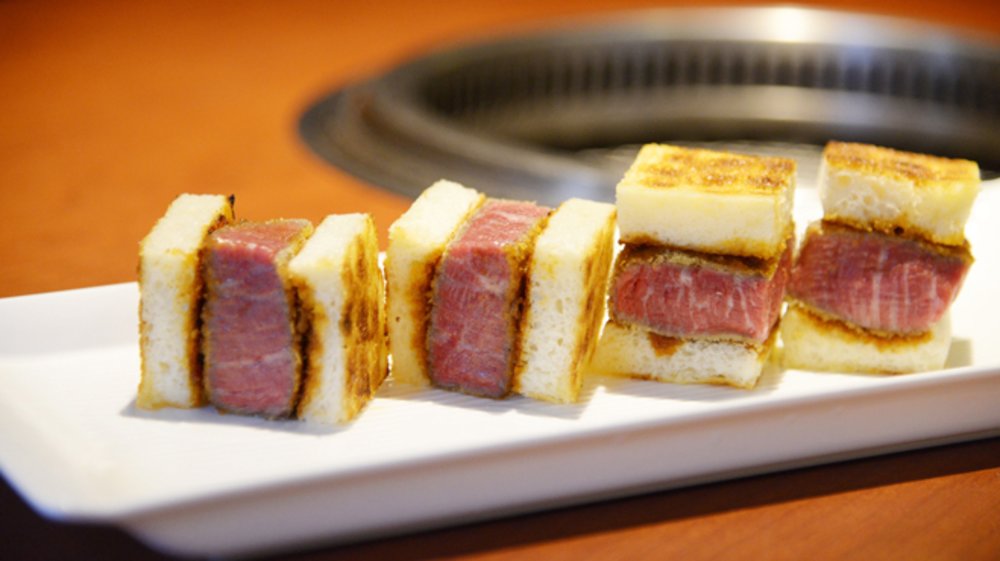 Wagyu beefs in sandwich