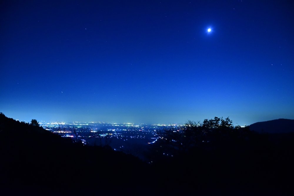  筑波山 night view