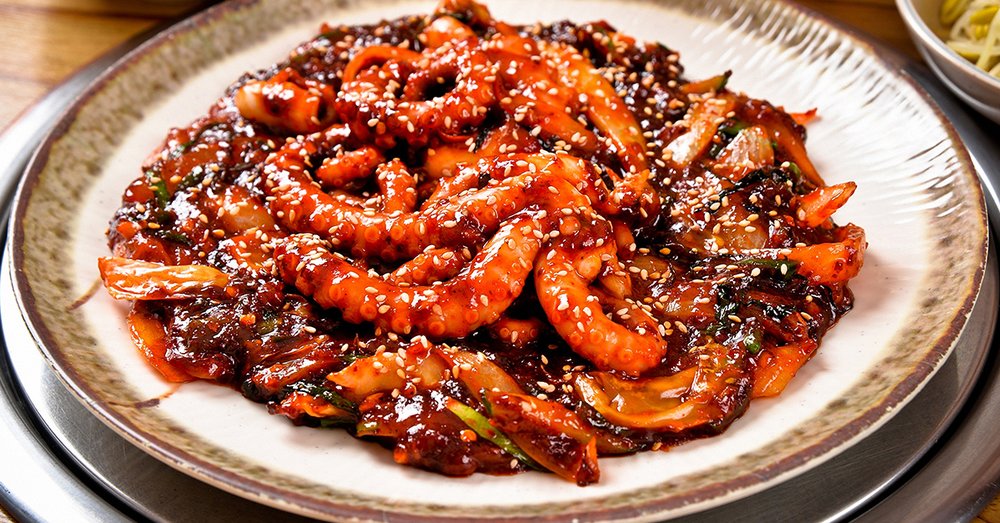 Bạch Tuộc Xào Cay Hàn Quốc - Nakji Bokkeum