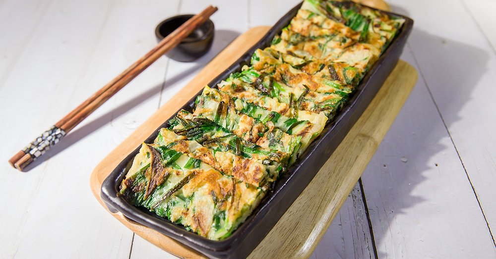  Bánh Chiên Hành/Hẹ Hải Sản Hàn Quốc