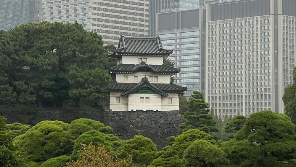 View of the Imperial Palace where the Edo Castle was situated.