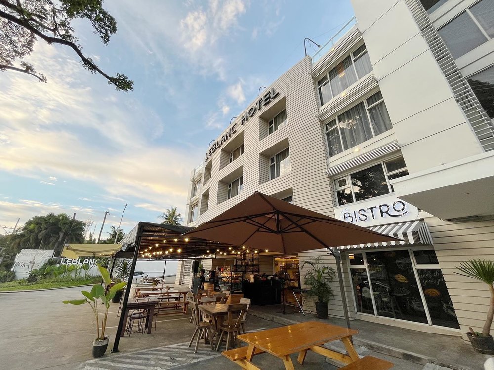 exterior and alfresco area of bistro pop-up cafe
