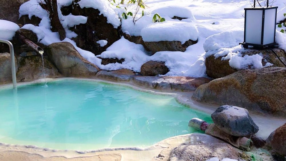 Try out the Shirahone Onsen’s milky white onsens