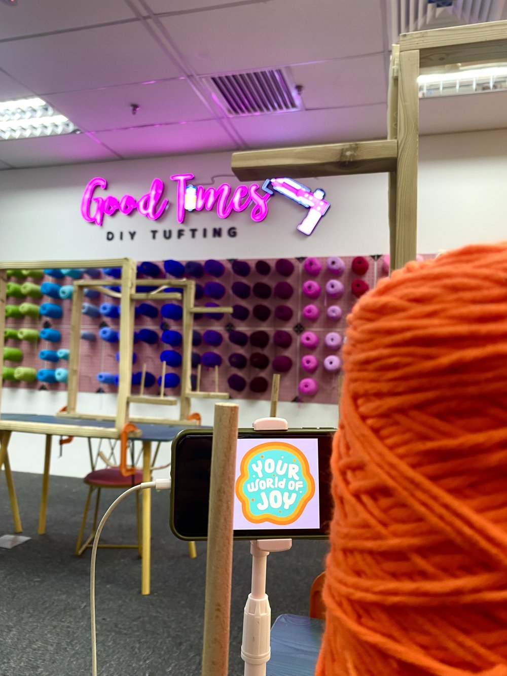 goodtimes diy studio mytown paradigm mall tufting affordable best workshop studio kl 