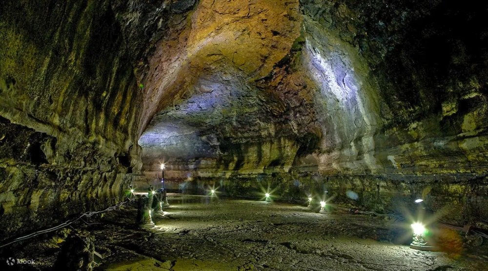 caves inside jeju island