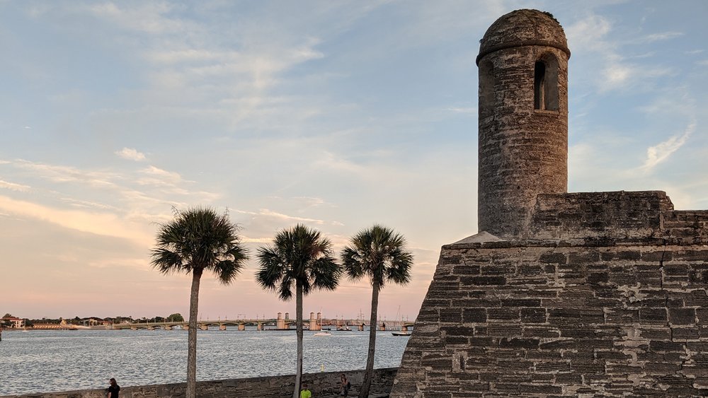Sunset at Castillo de San Marcos