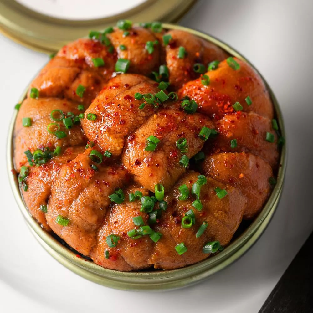 Orange food with leaf