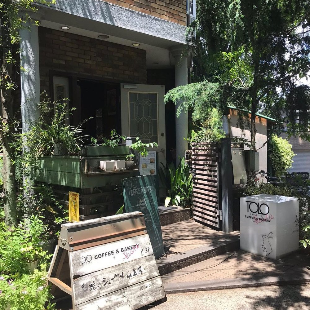 Anime themed cafe facade