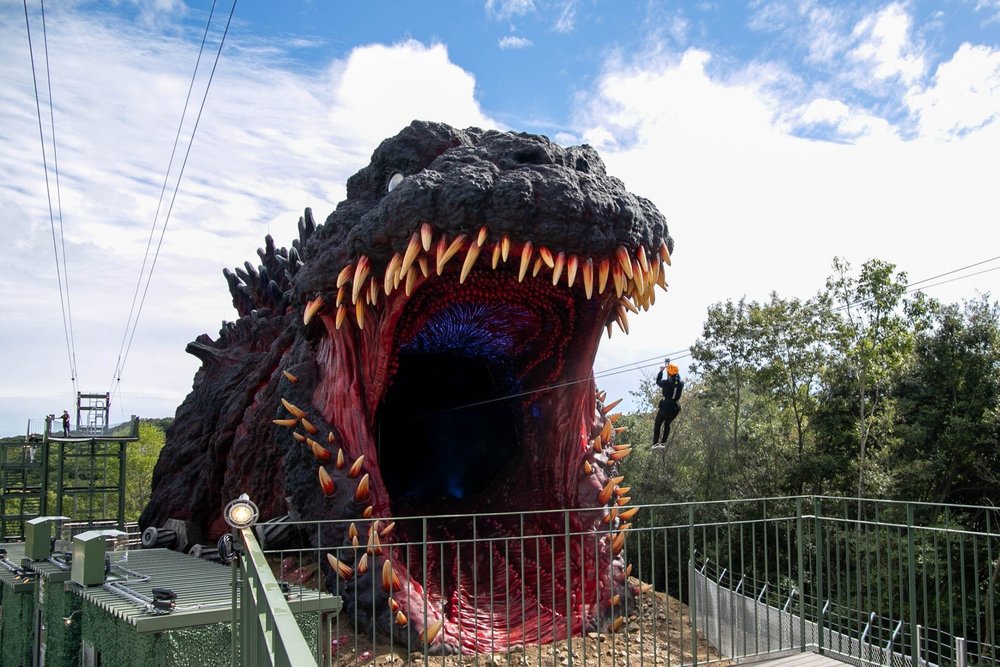 Nijigen No Mori godzilla theme park in Japan