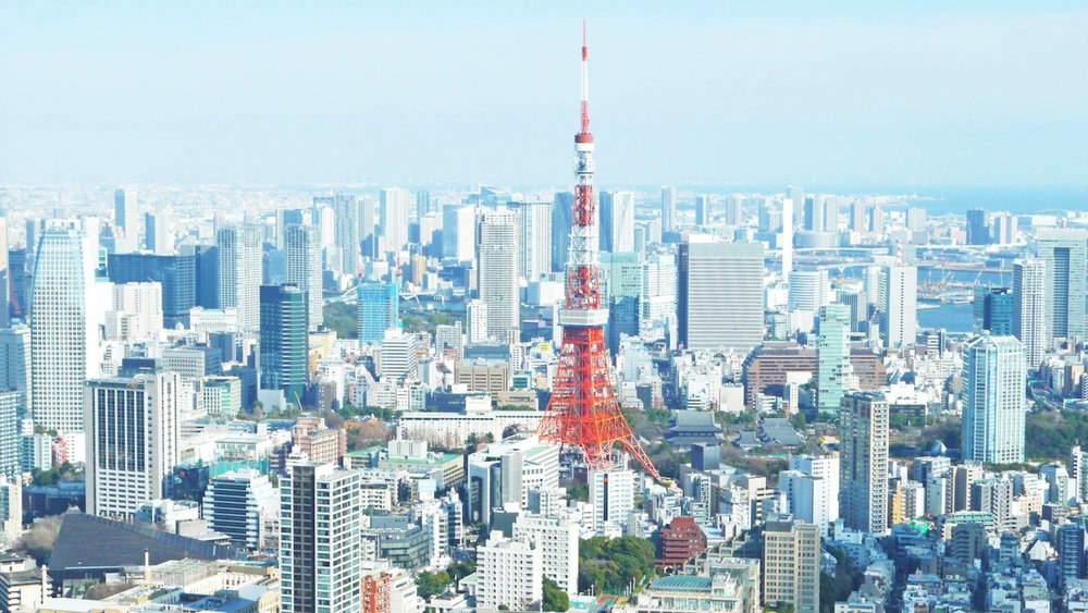 aerial photo of Tokyo Tower