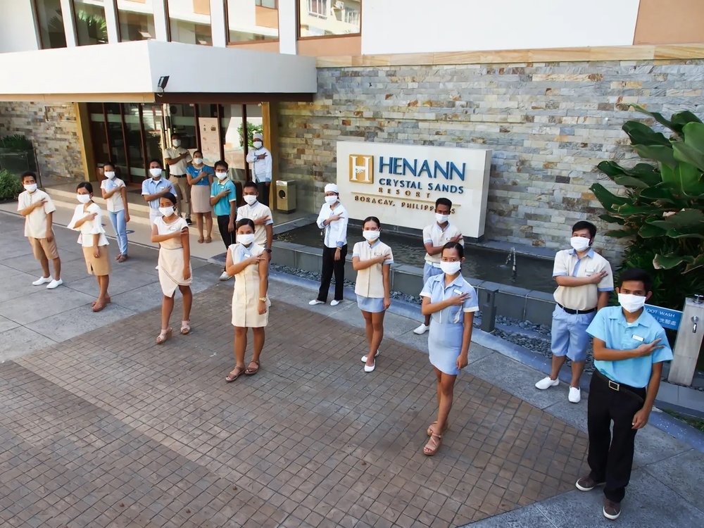 Staff of Henann Crystal Sands Resort