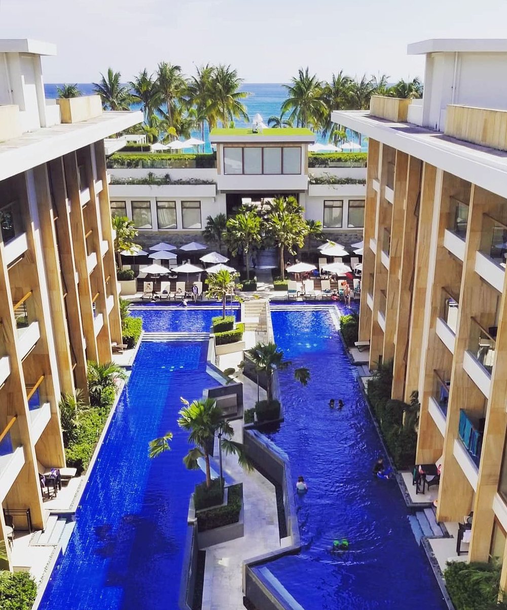 swimming pool view from top