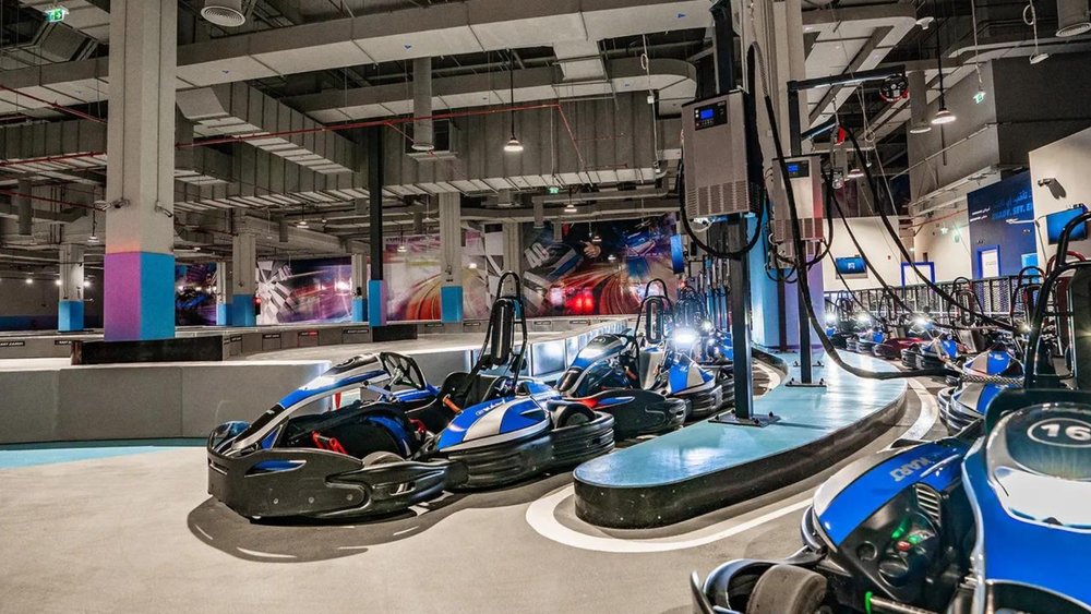 e-karts at Dubai Mall
