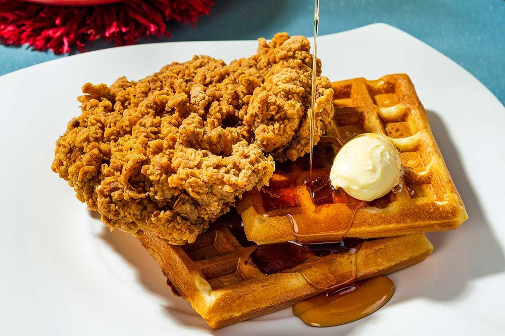 chicken and waffles