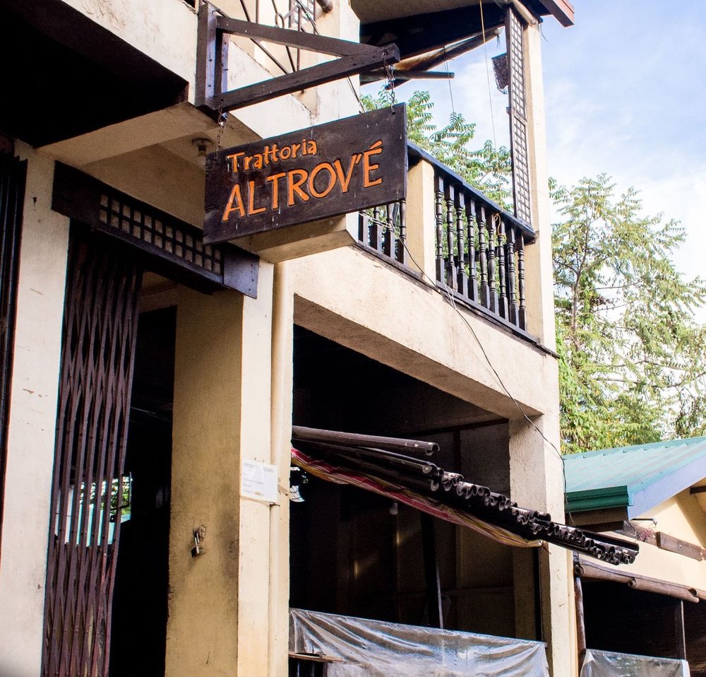 Altrove Coron wooden signage