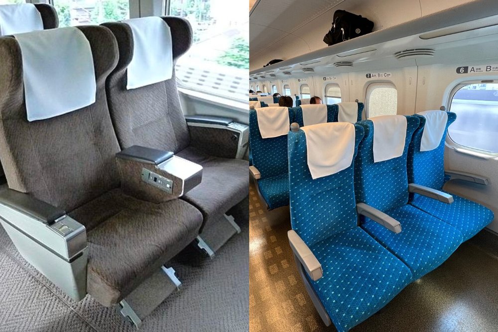 JR Shinkansen Green Car vs Ordinary Car