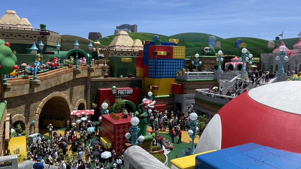 Colorful attractions in Super Nintendo World