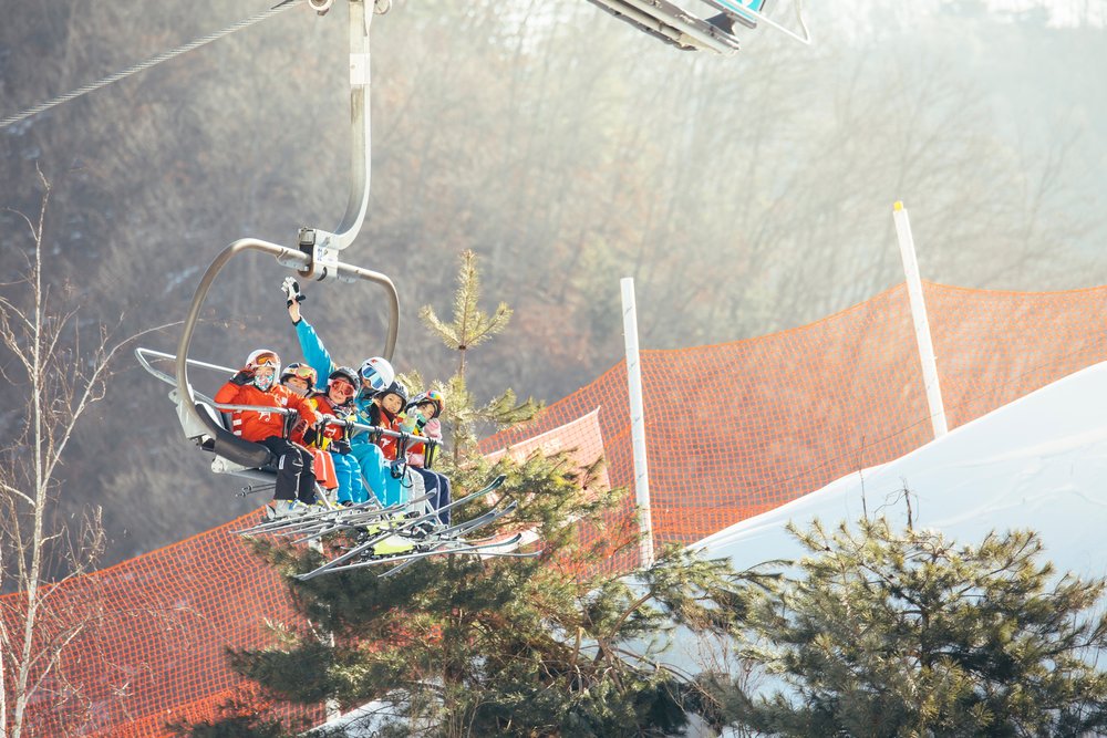 elysian ski resort seoul korea winter ski