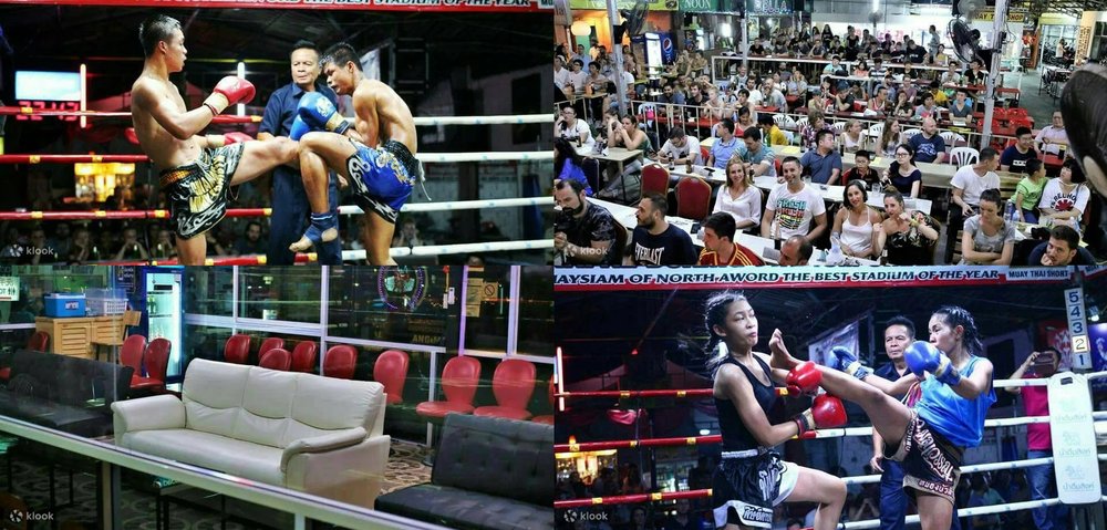 แข่งขันมวยไทยที่สนามมวยท่าแพในเชียงใหม่