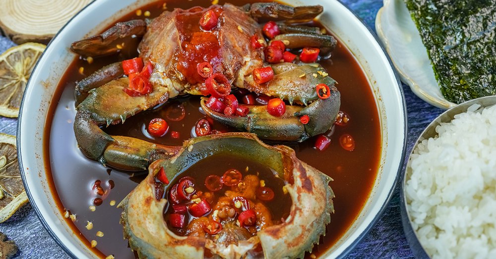 Cua Càng Xanh Ngâm Tương (Ghẹ Ngâm Tương Hàn Quốc)