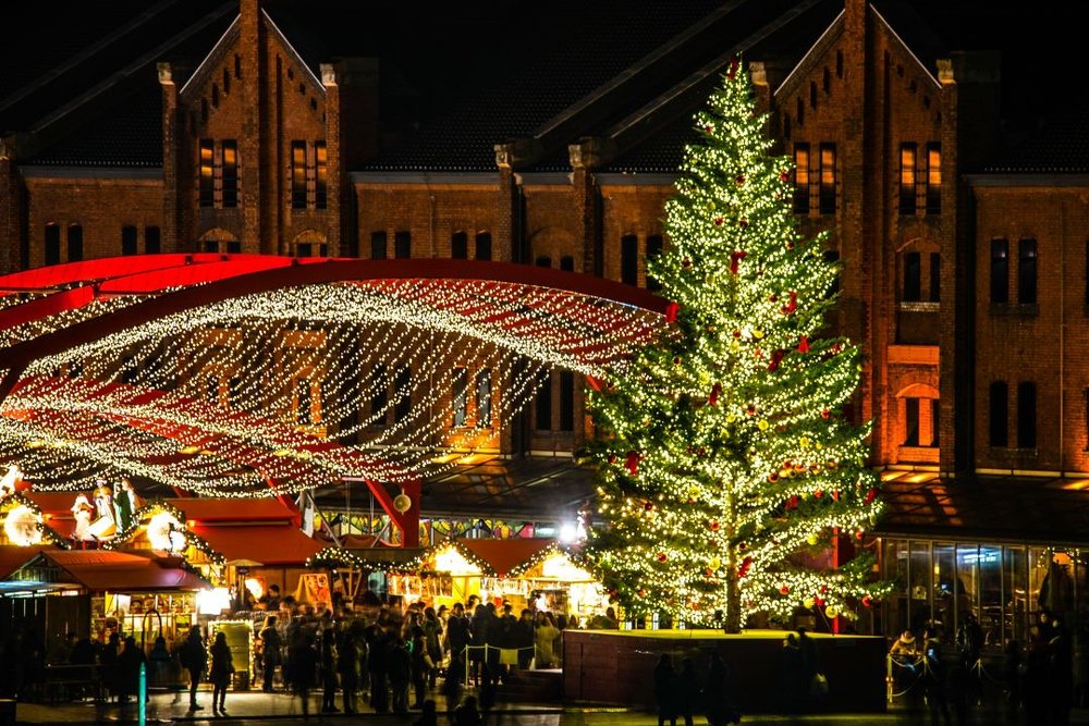 横浜赤レンガ倉庫 クリスマス夜景