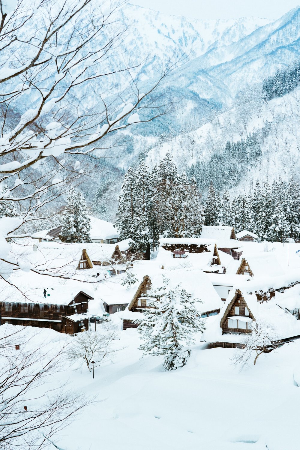 Shirakawago Village in Japan best winter destination to travel to