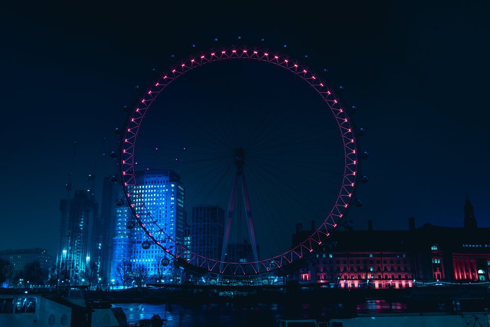 London Eye at night best winter destination