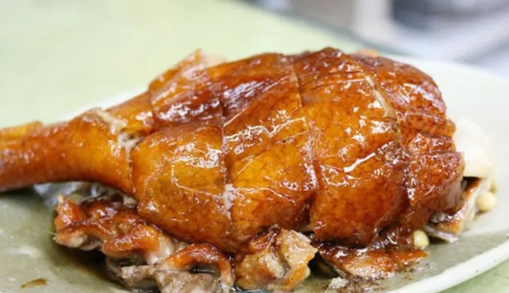 Roasted chicken on a plate