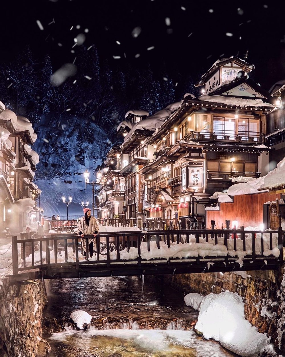 Ginzan Onsen in Yamagata Prefecture