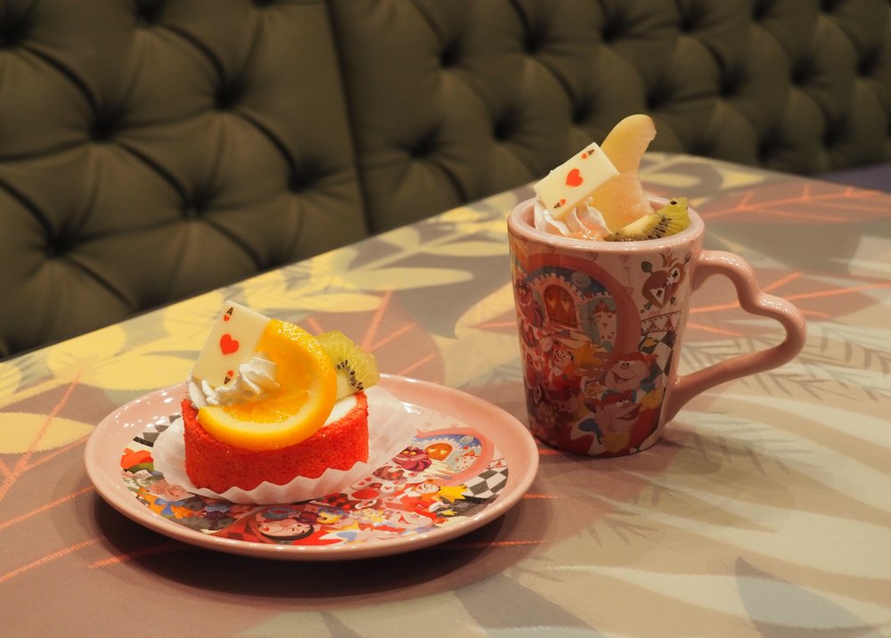 Pastry and drink on a table