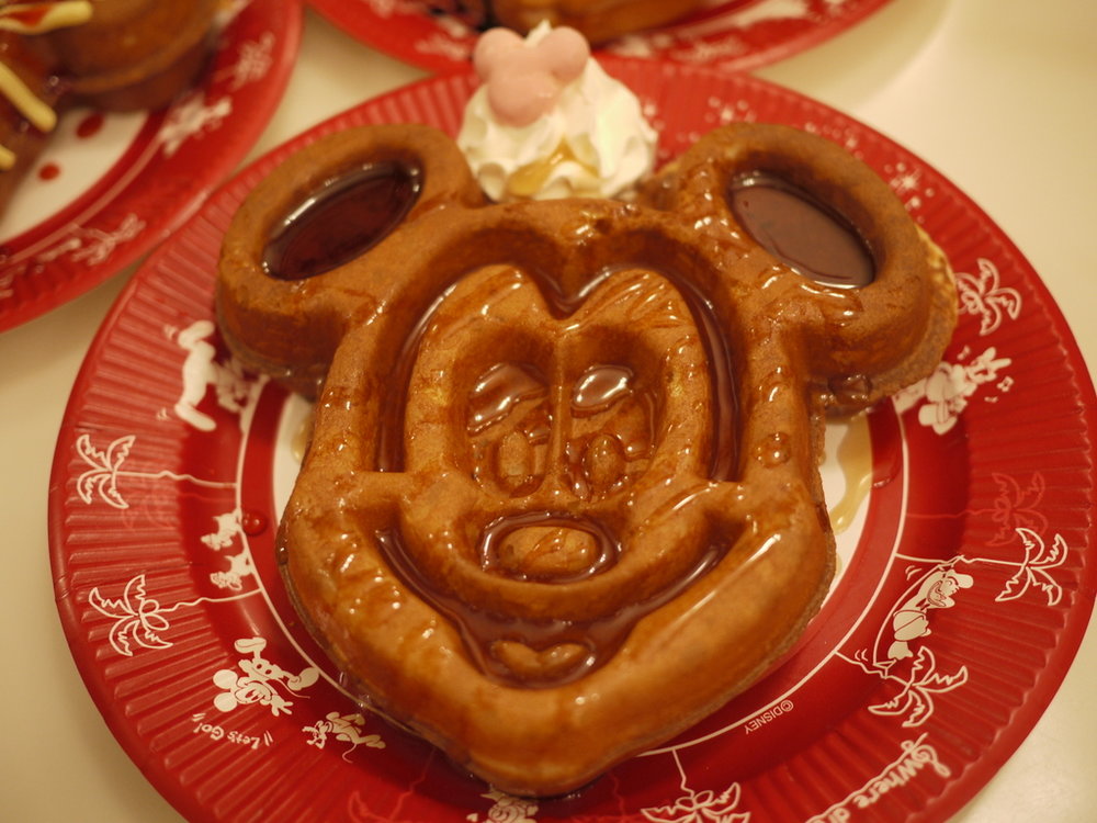 Mickey Mouse-shaped snack