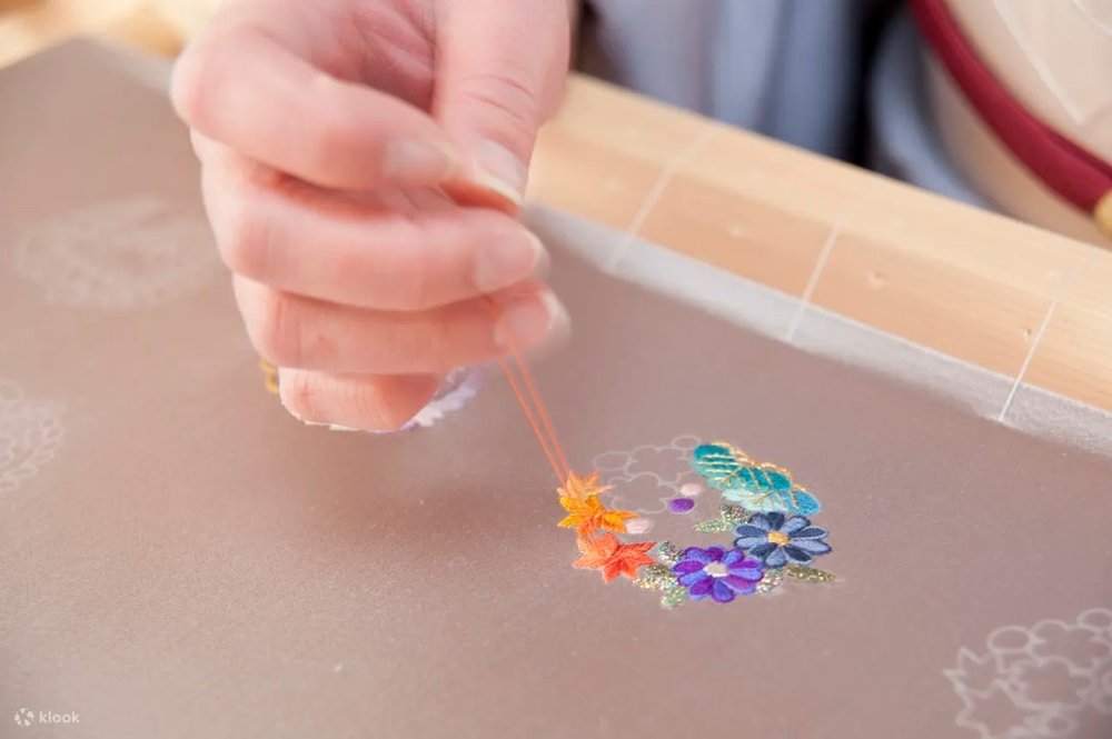 伝統工芸 加賀繍（かがぬい）体験 金沢