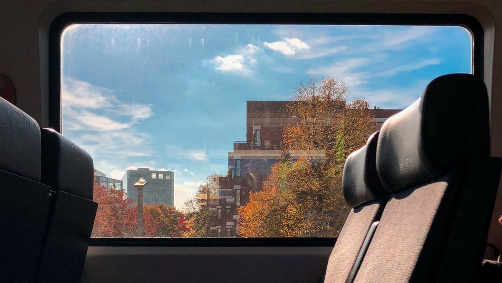 Make the most of your ride with the cosy seats and gorgeous scenery. Image credits: @Lucia Regules on Unsplash