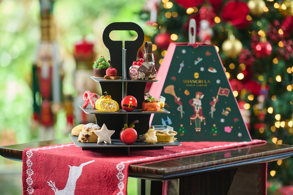best christmas afternoon hi-tea in KL lobby lounge at Shangri-la Kuala Lumpur