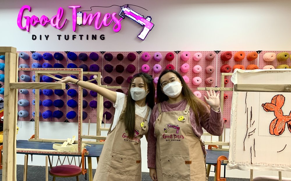 DIY tufting experience in JB Klook MY