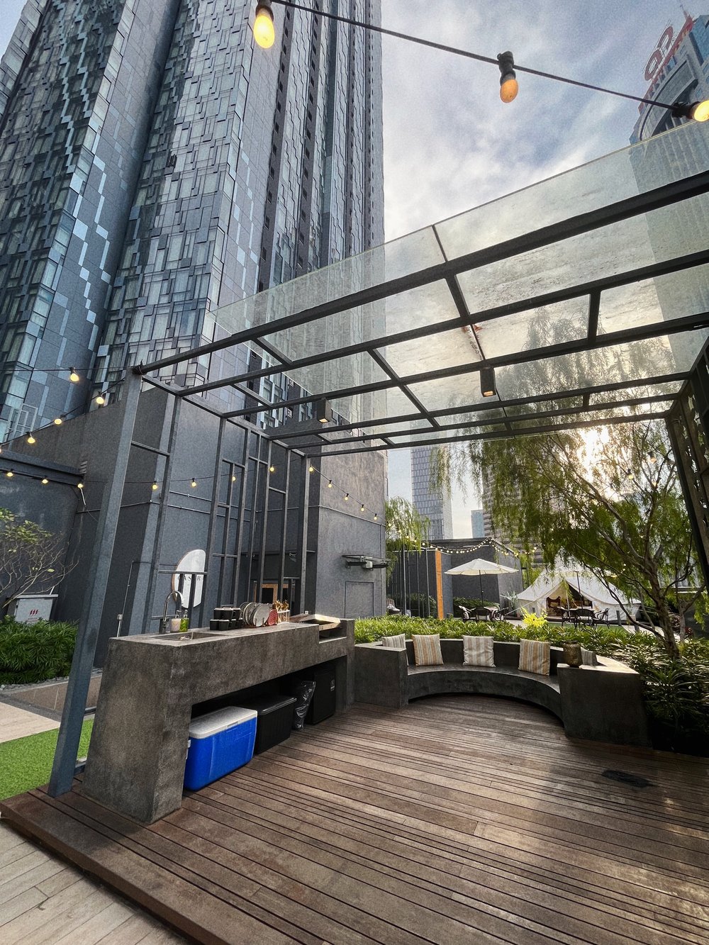 BBQ facility at Castra by Colony Kuala Lumpur glamping