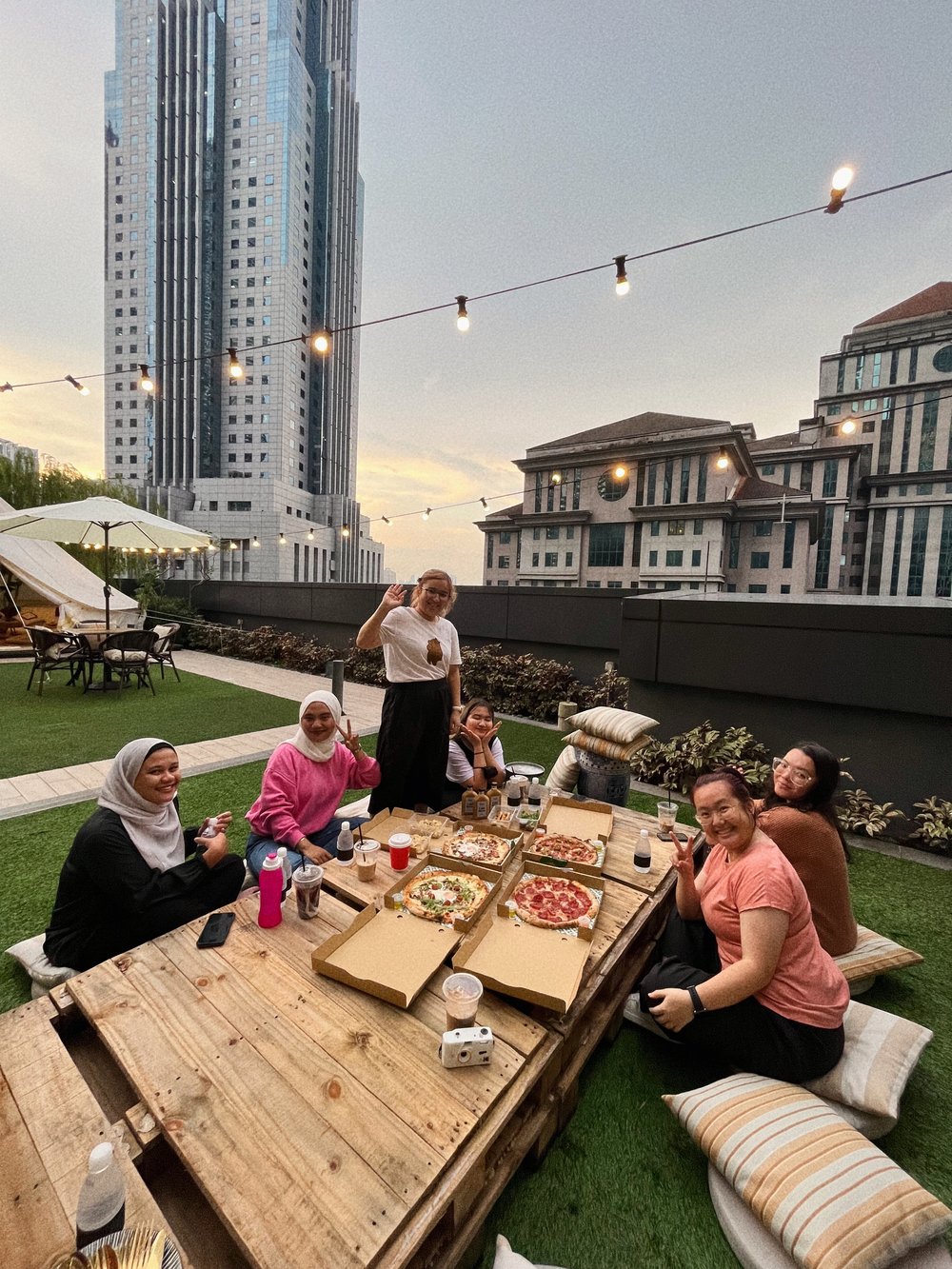 KL city rooftop view at Castra by Colony