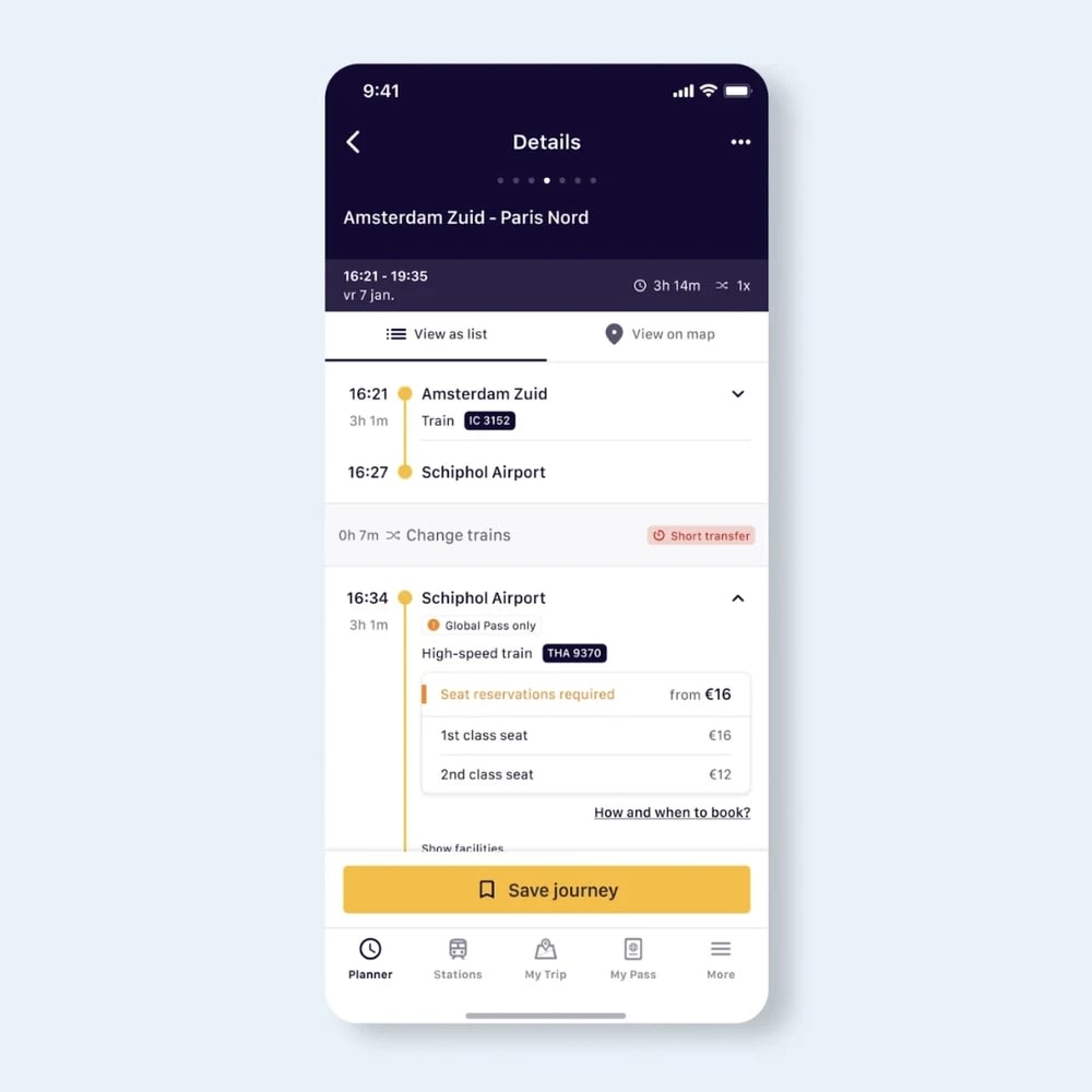 欧铁全境火车通行证