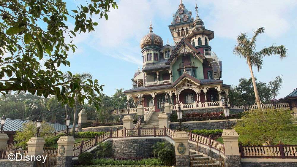 Stairs with high building