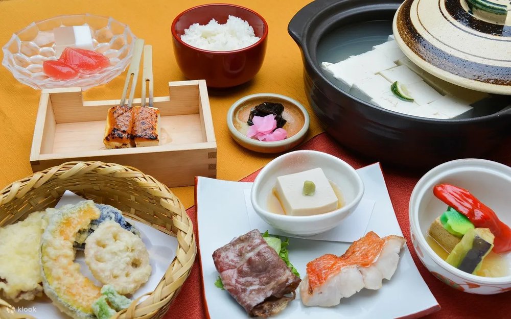 แพ็กเกจอาหารกลางวันเกียวโตหรืออาหารกลางวันเทมปุระ