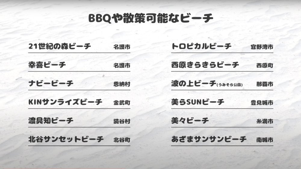 2022-23冬の沖縄情報