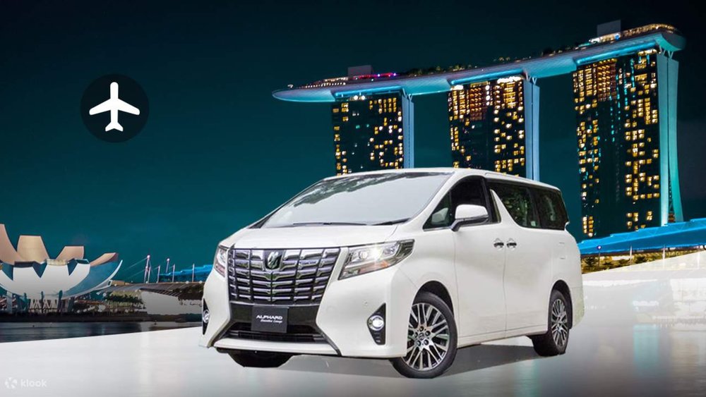 a car taking you to your hotel/destination upon arriving in Singapore