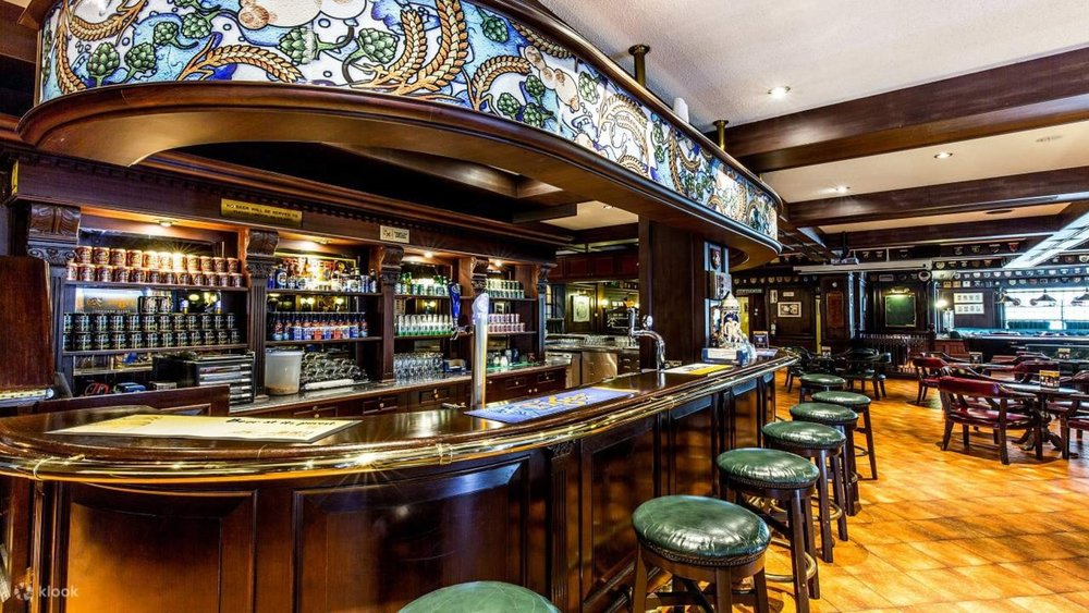 the bar at Tiger Brewery Tour