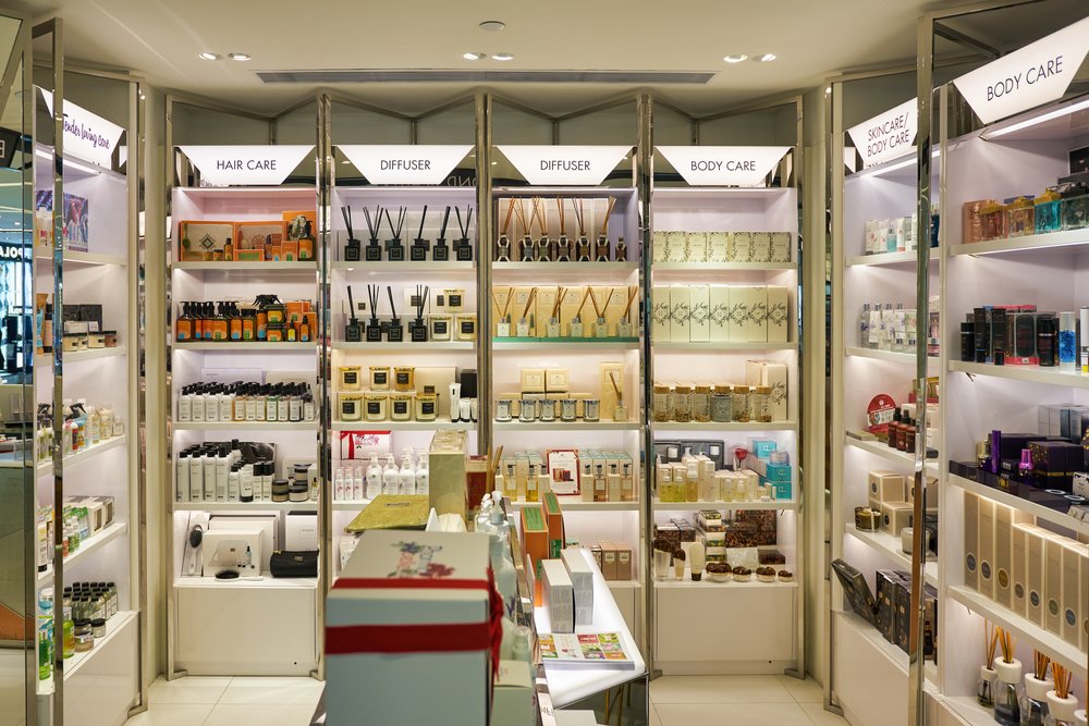 Inside a store in Landmark