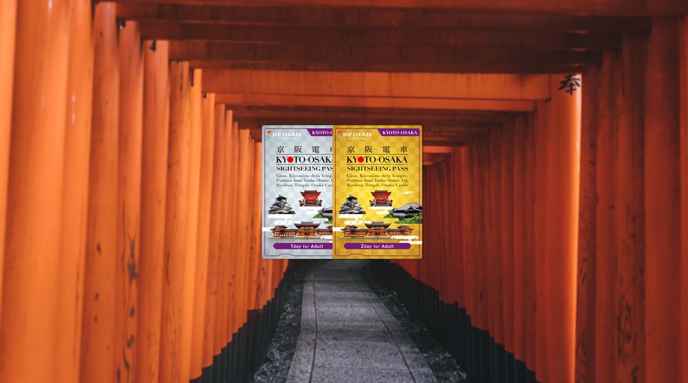 Kyoto-Osaka sightseeing pass tickets