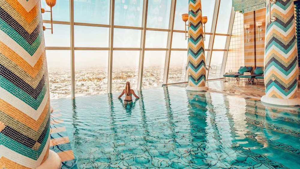 infinity pool at Talise Spa